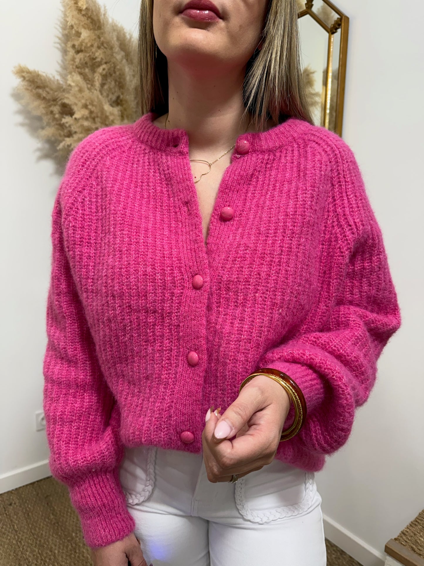 Gilet Ondine rose