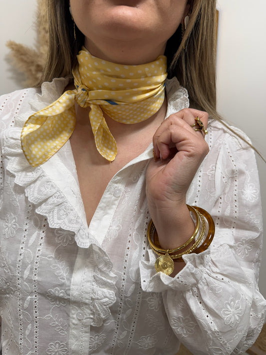 Foulard Janice jaune