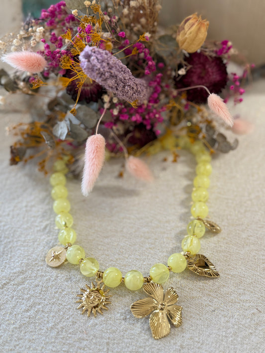 Collier jaune