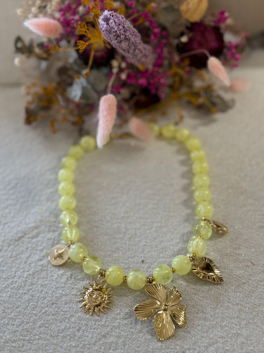 Collier jaune