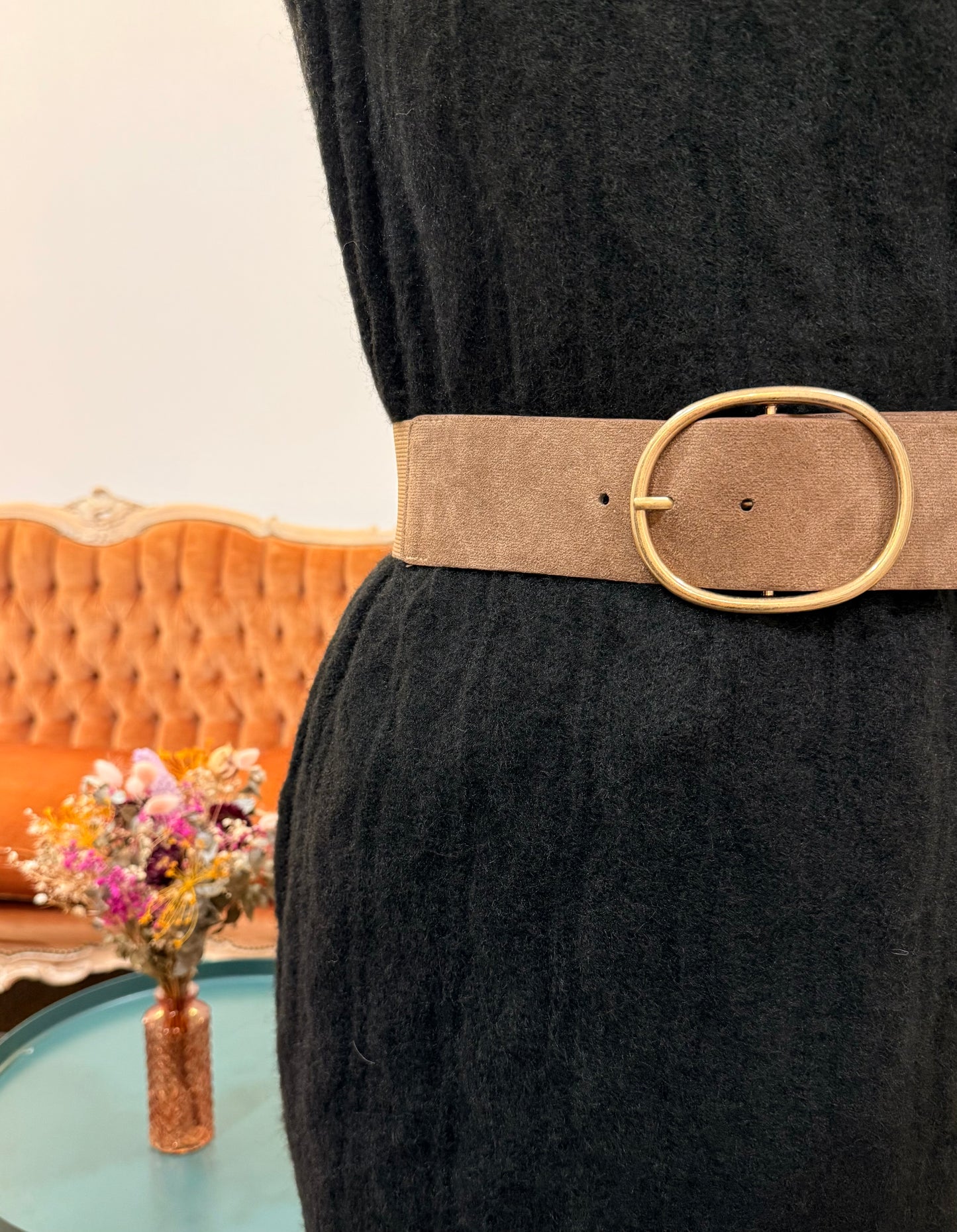 Ceinture Taupe irisée