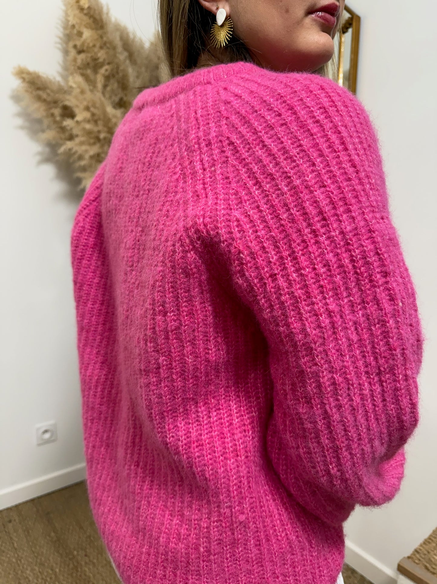 Gilet Ondine rose