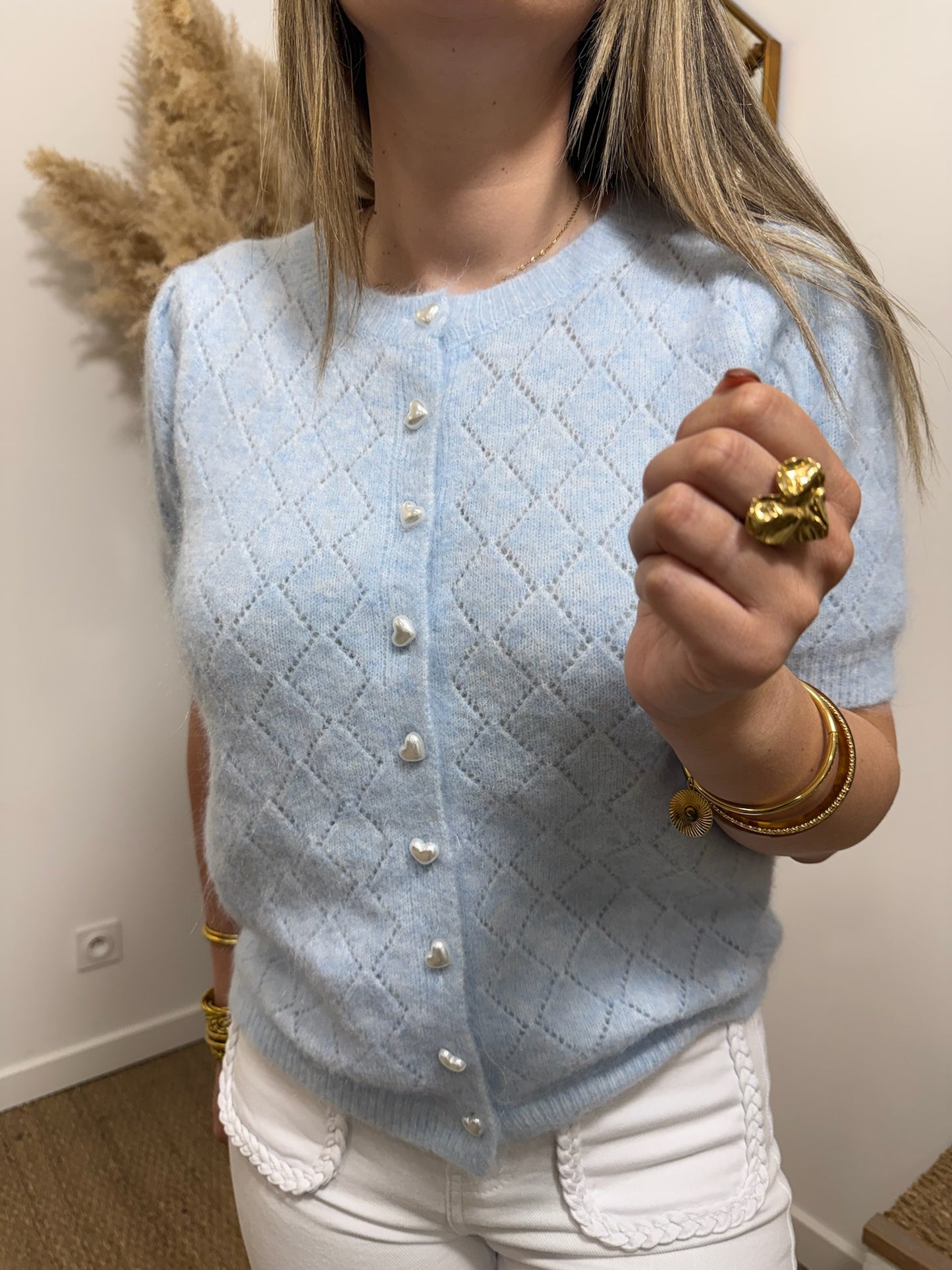 Pull Violette bleu