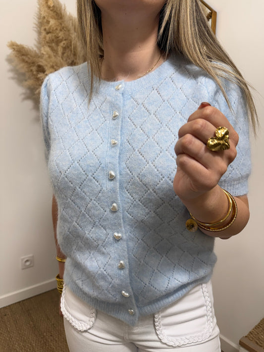 Pull Violette bleu