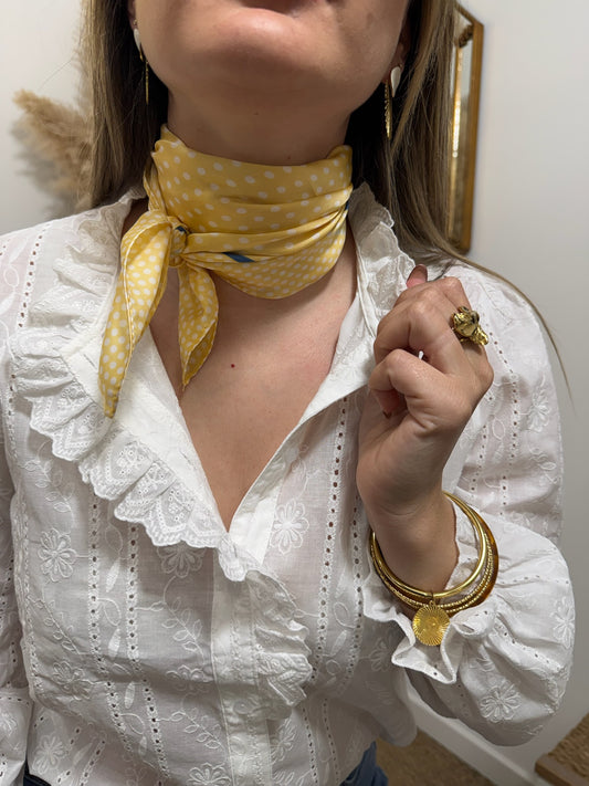 Foulard Janice jaune