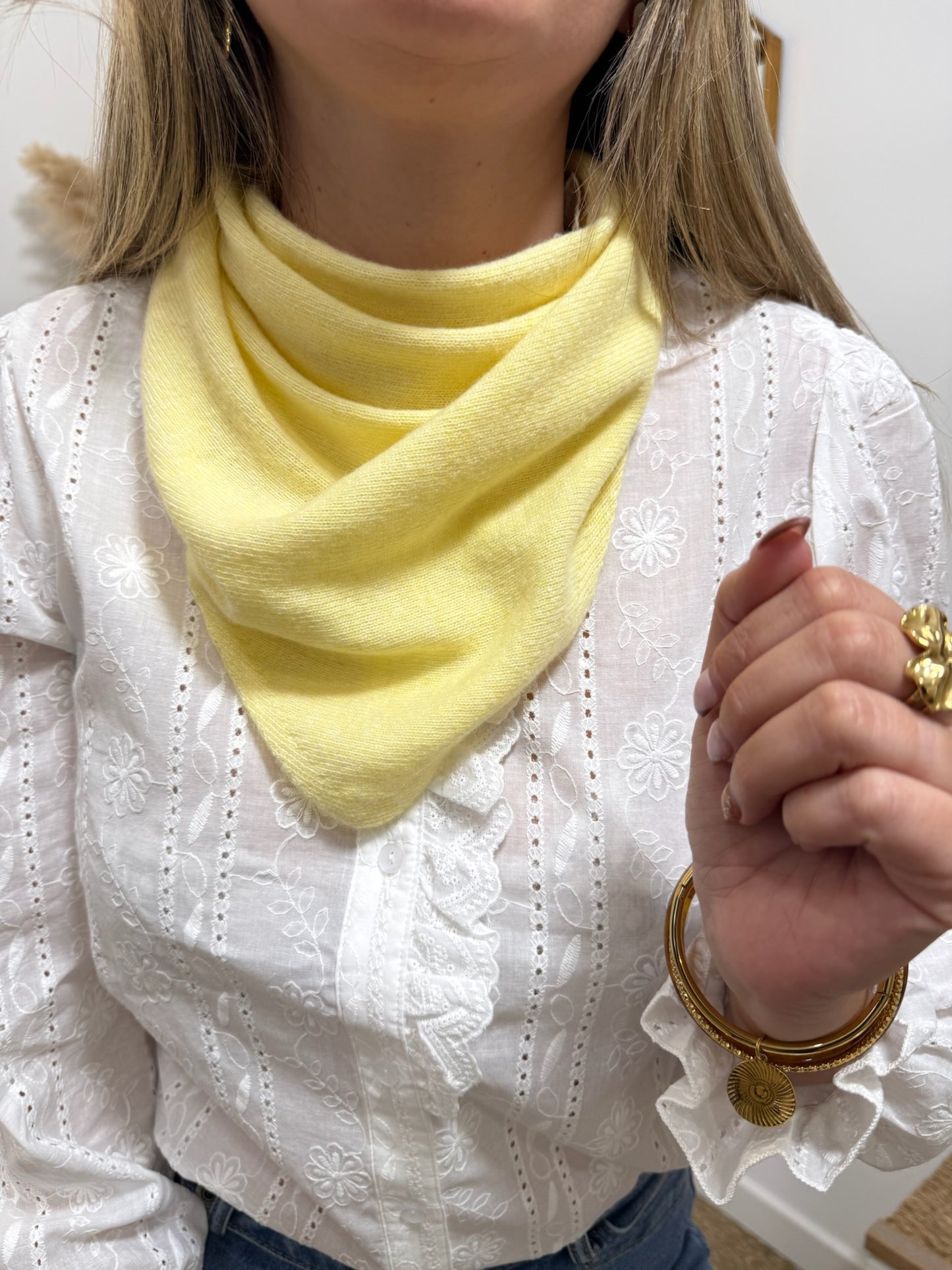 Foulard Laine jaune