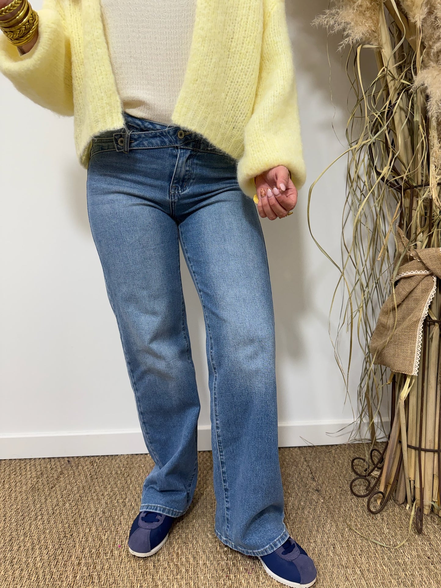 Jeans  Prune bleu