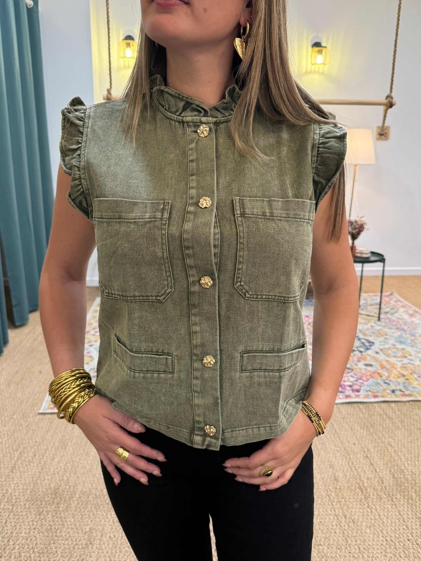 Veste sans manches Eulalie