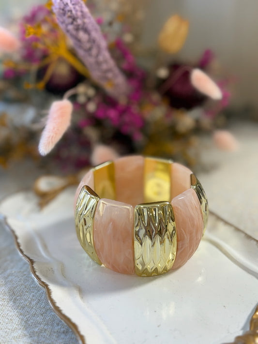 Bracelet rose manchette