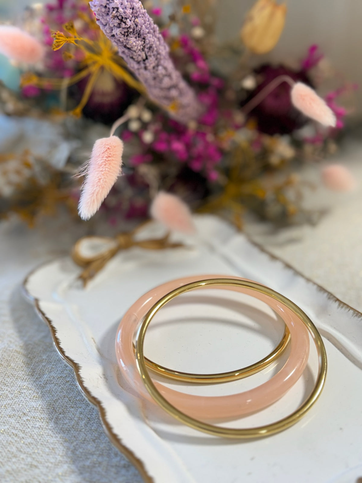 Bracelet rose jonc