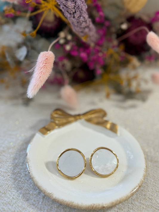 Boucles d'oreilles nacré