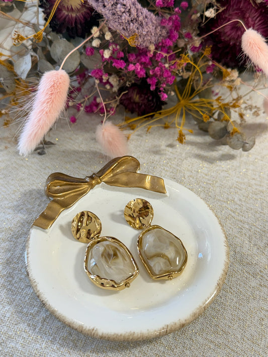 Boucles d'oreilles pierres