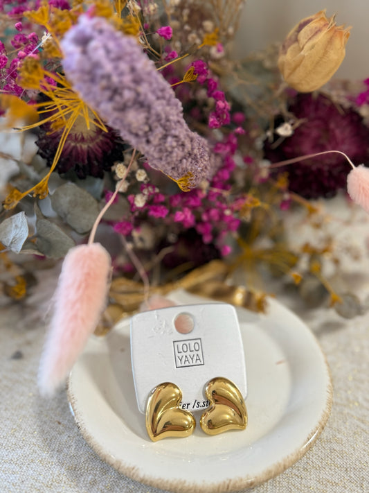 Boucles d'oreilles coeurs