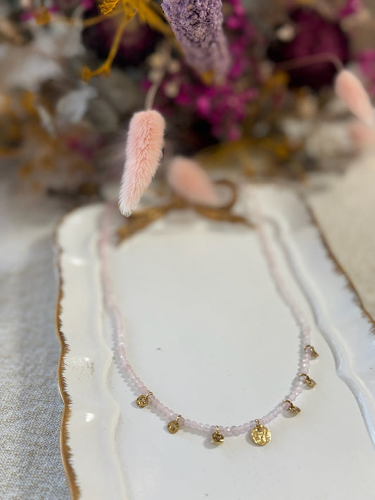 Collier poudré perles