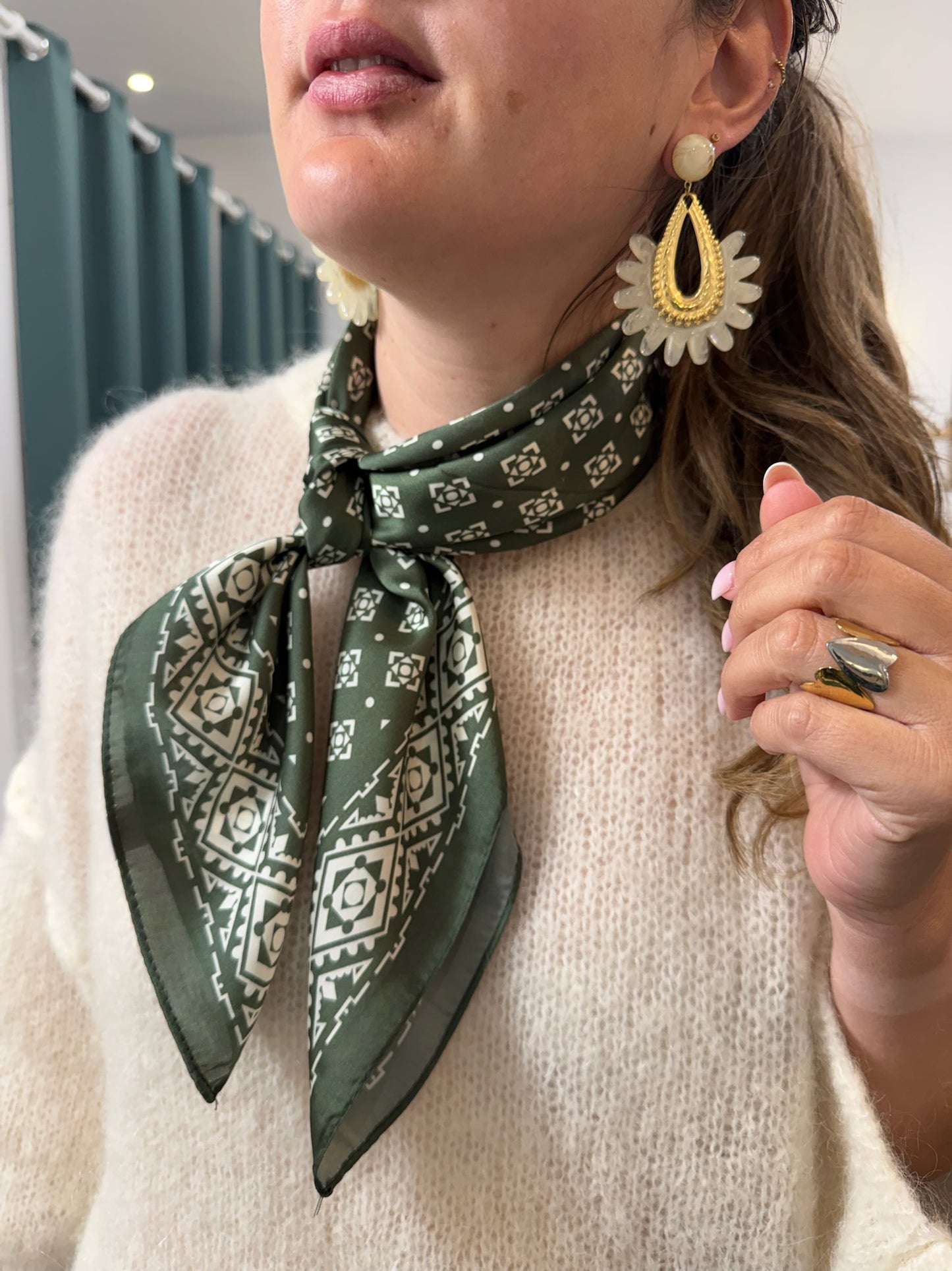 Foulard kaki