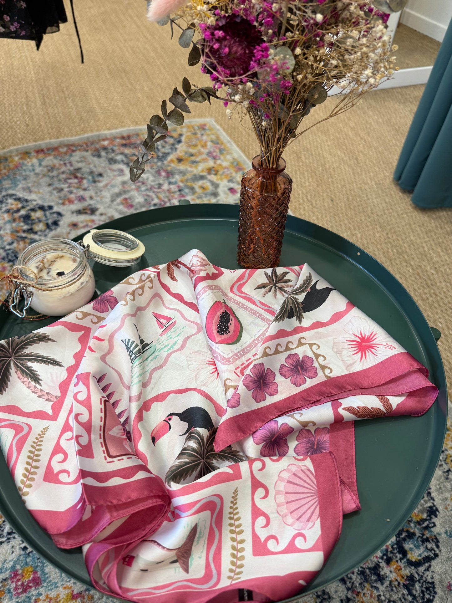 Foulard papaye